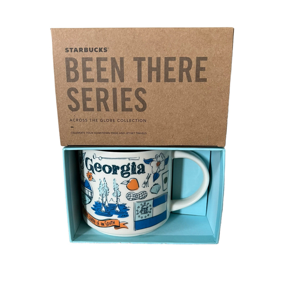 Starbucks Coffee Been There Series Mug GEORGIA Cup 14 oz NIB w/SKU